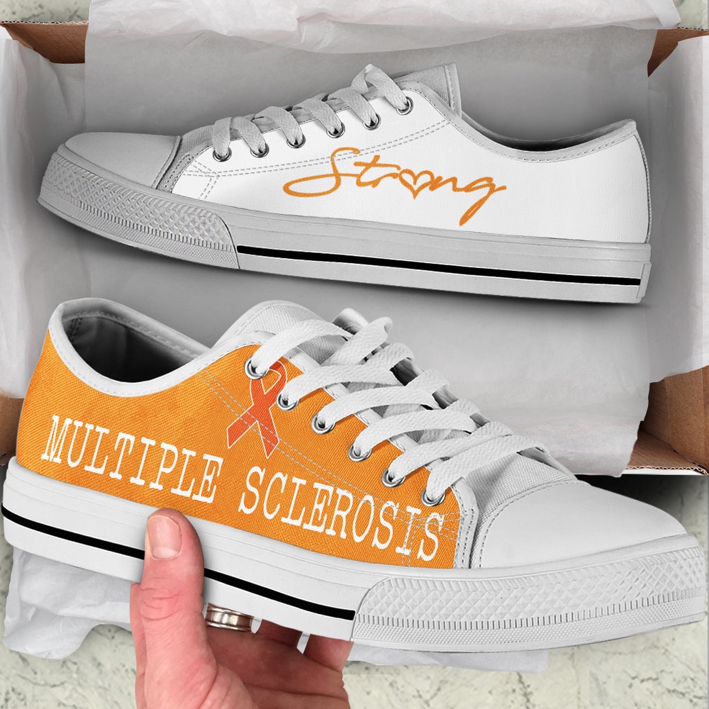Multiple Sclerosis Strong Low Top Shoes, Low Top Designer Shoes, Low Top Sneakers