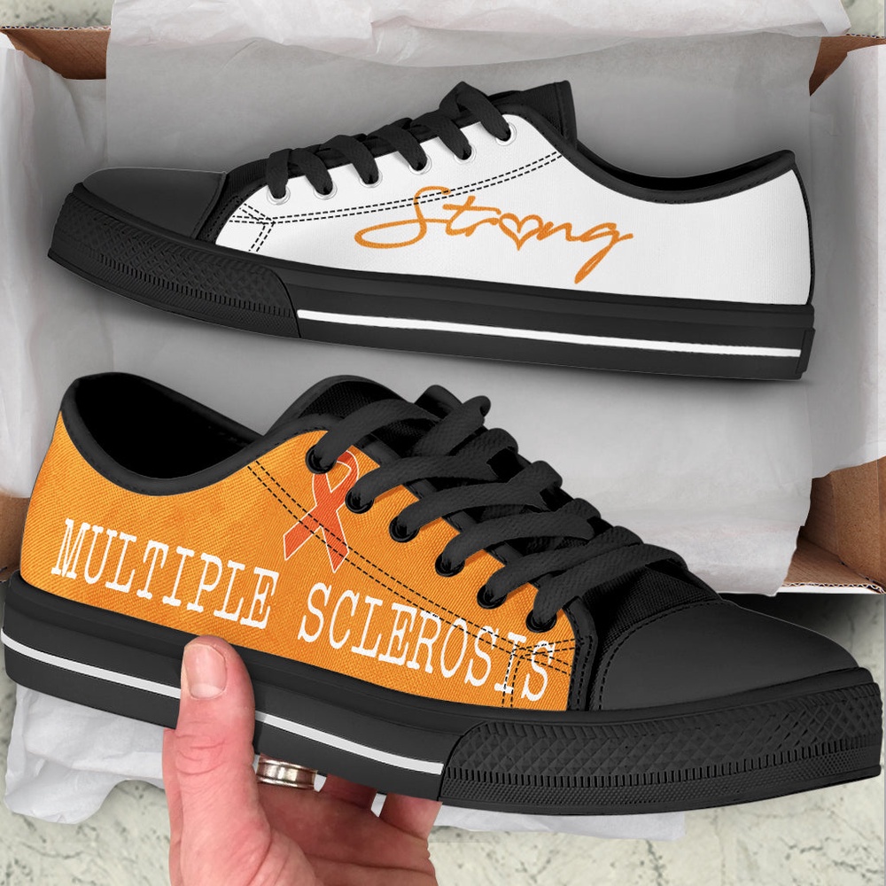 Multiple Sclerosis Strong Low Top Shoes, Low Top Designer Shoes, Low Top Sneakers