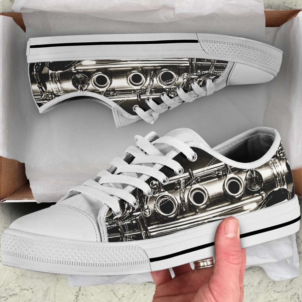 Music Fashion Gift Clarinet Shortcut Low Top Canvas Print Shoes, Low Top Designer Shoes, Low Top Sneakers Music Fashion Gift Clarinet Shortcut Low Top Canvas Print Shoes, Low Top Designer Shoes, Low Top Sneakers