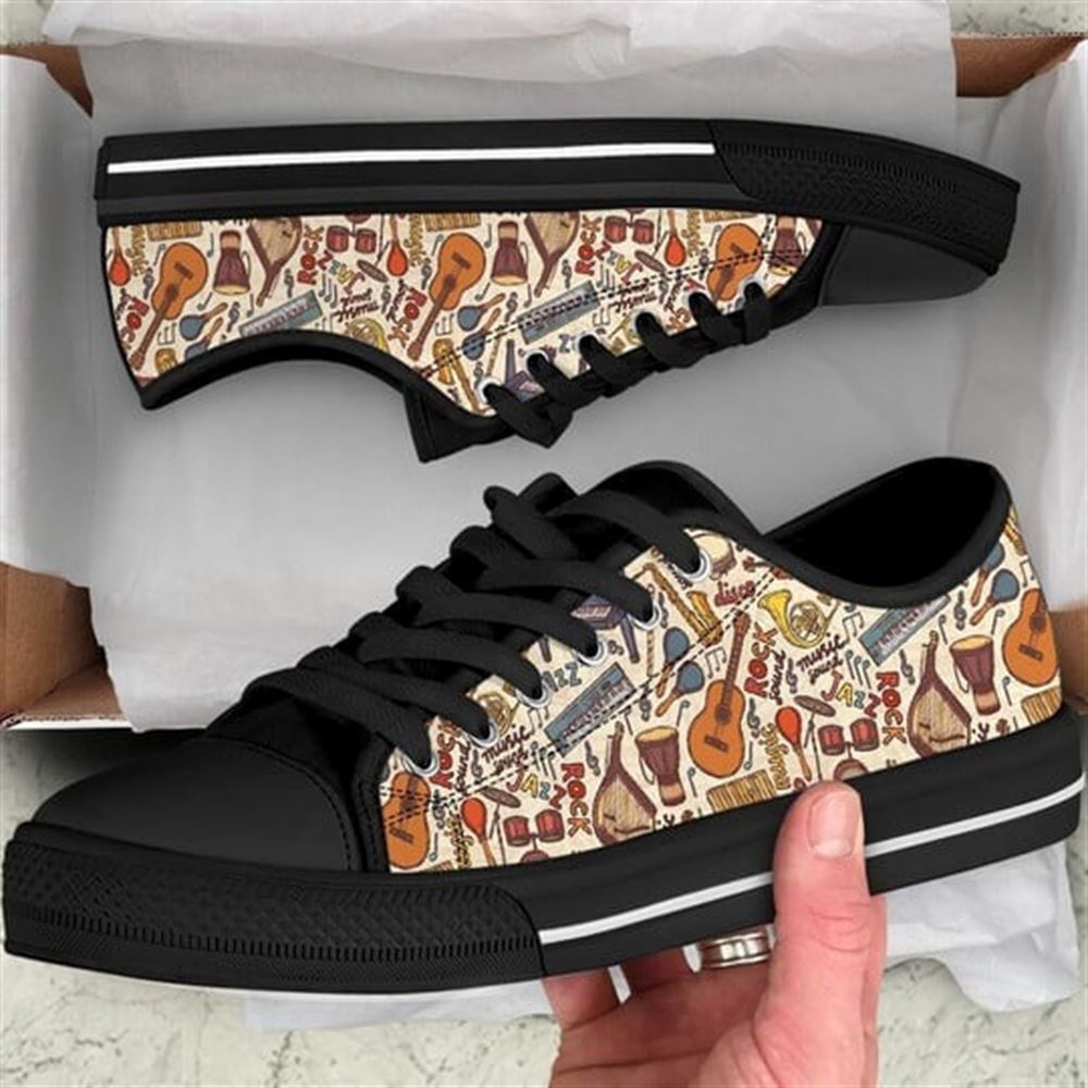 Music Instruments Sketch Canvas Low Top Shoes, Low Top Designer Shoes, Low Top Sneakers Music Instruments Sketch Canvas Low Top Shoes, Low Top Designer Shoes, Low Top Sneakers