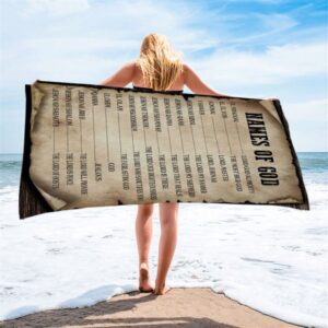 Names Of God Christian Beach Towel Christian Beach Towel Beach Towel 2 g00x8g.jpg