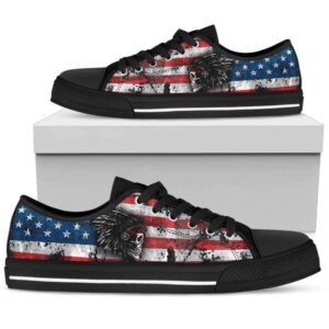 Native american skull pattern low top shoes,…