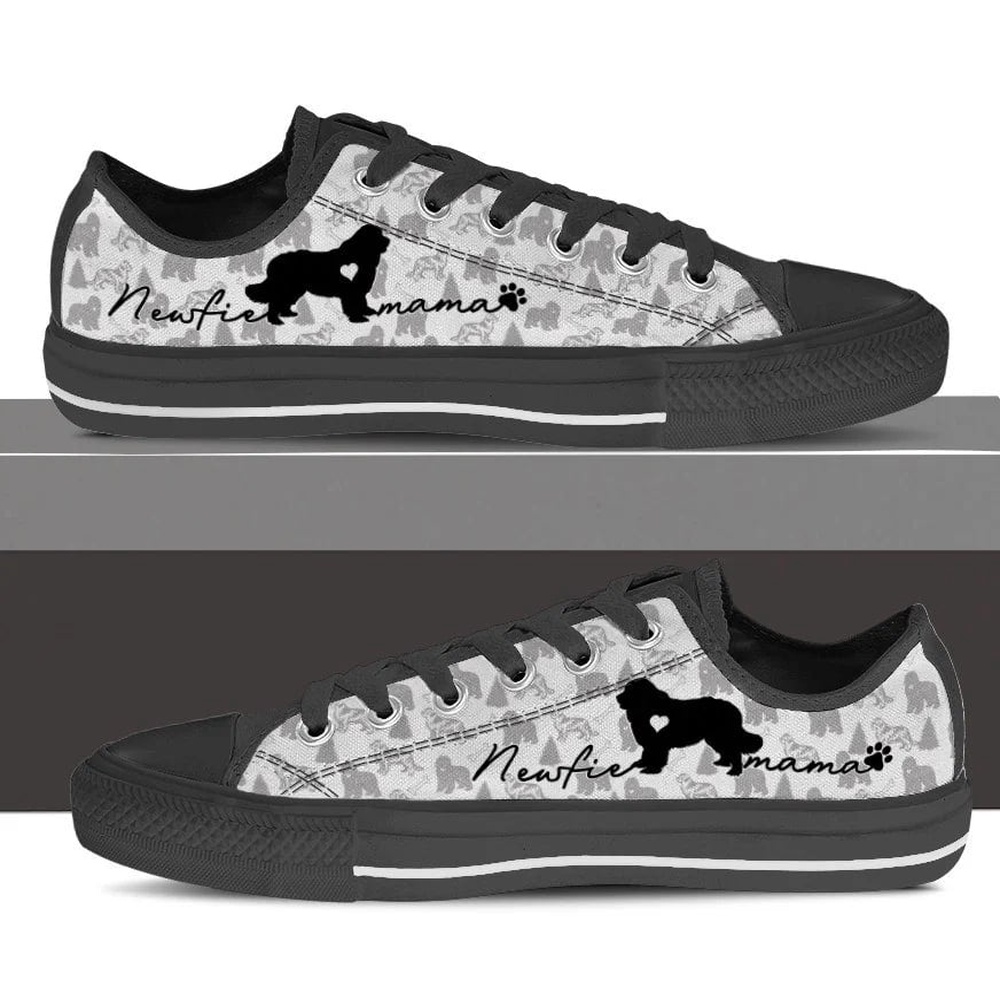Newfoundland Low Top Shoes, Dog Memorial Gift, Designer Low Top Shoes, Low Top Sneakers Newfoundland Low Top Shoes, Dog Memorial Gift, Designer Low Top Shoes, Low Top Sneakers