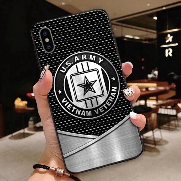 Normal Phone Case All Over Printed United States Army Vietnam Veteran, Military Phone Cases, Army Phone Cases