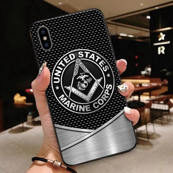 Normal Phone Case All Over Printed United States Marine Corps Freemason, Veteran Phone Case, Military Phone Cases