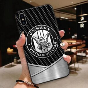 Normal Phone Case All Over Printed United States Navy Vietnam Veteran, Military Phone Cases, Navy Phone Case