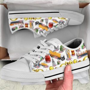 Oiler Hobby Flower Watercolor Low Top Shoes,…