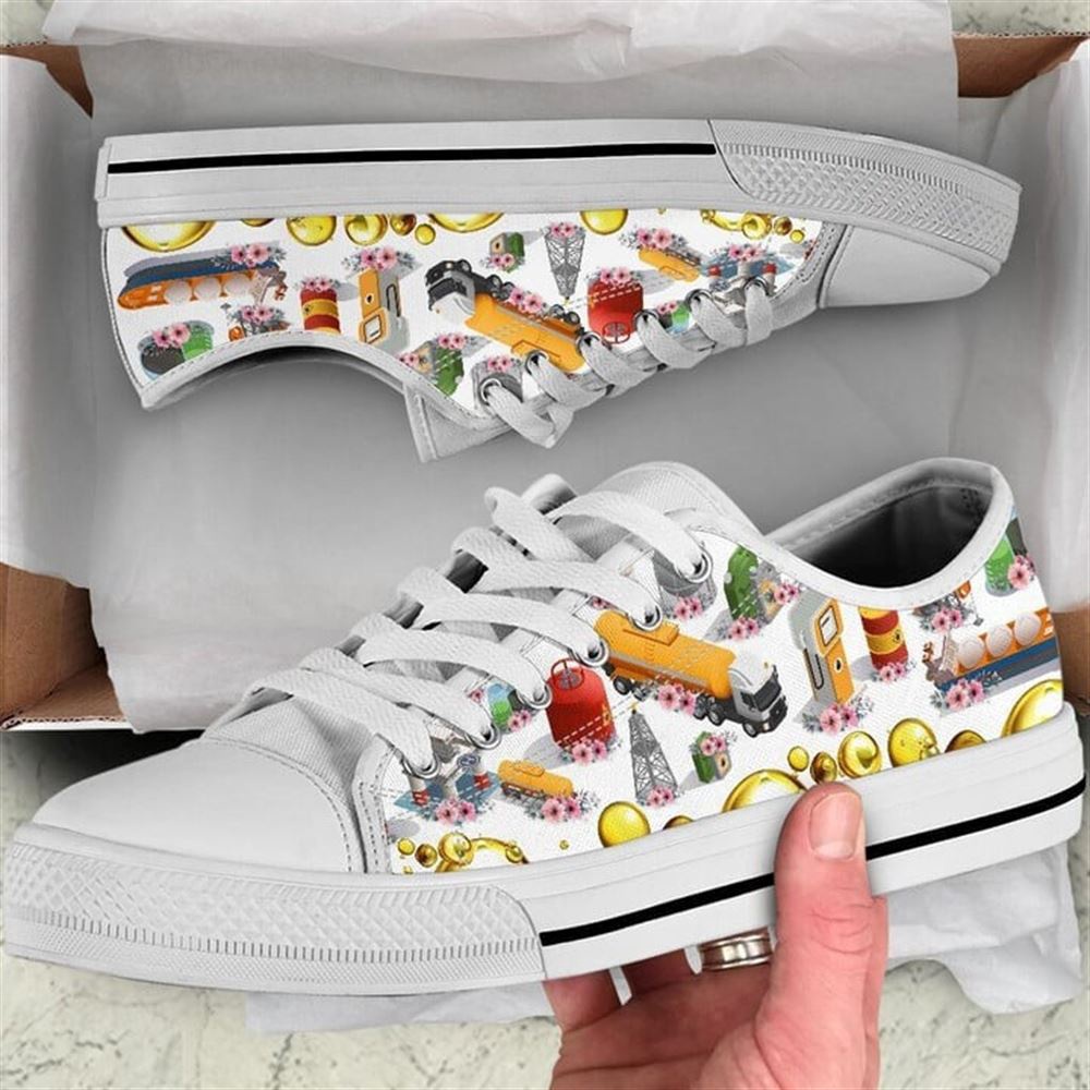 Oiler Hobby Flower Watercolor Low Top Shoes, Low Top Designer Shoes, Low Top Sneakers