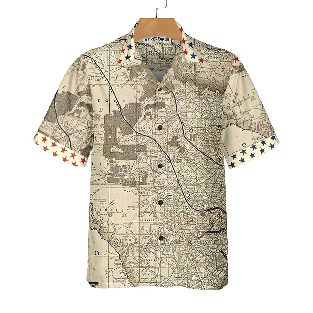 Old Map of Texas Vintage Texas Hawaiian Shirt, Texas Hawaii Shirt, Texas Shirt Old Map of Texas Vintage Texas Hawaiian Shirt, Texas Hawaii Shirt, Texas Shirt