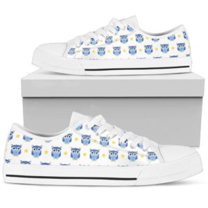Owl Shoes Owl Sneakers Shoes with Owls Women Shoes Men Shoes Low Tops Low Top Sneakers 3 vpicpc.jpg