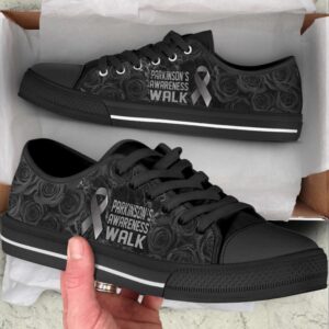 Parkinson’s Shoes Awareness Walk Low Top Shoes…