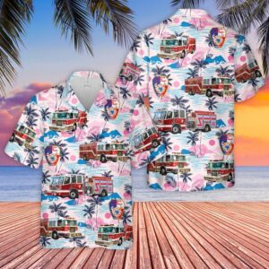 Pasadena Texas Fire Department Hawaiian Shirt, Texas…