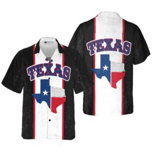 Patriotic Texas Map Hawaii Shirt, Texas Hawaii…