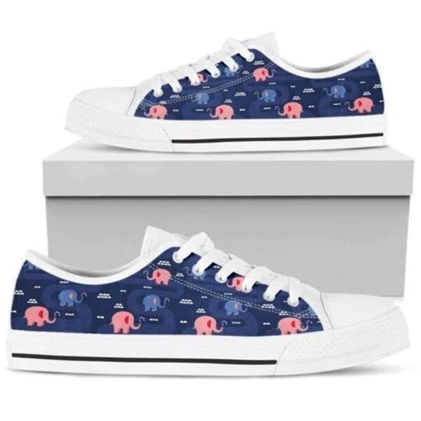 Peace And Love Elephant Low Top Shoes, Low Tops, Low Top Sneakers