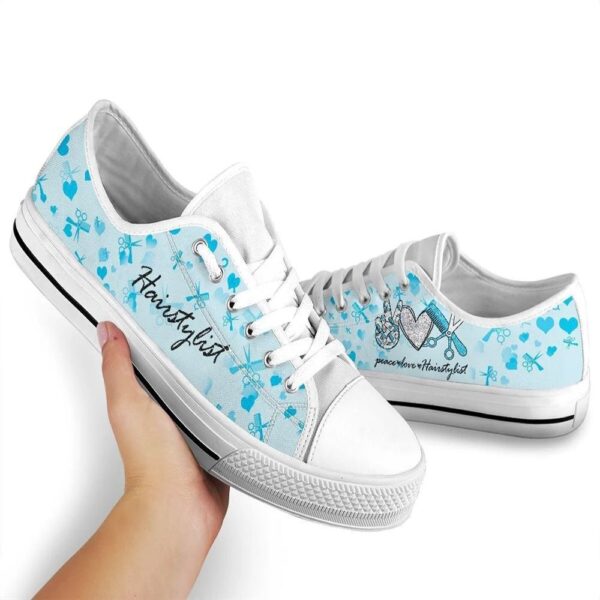 Peace Love Hairstylish Low Top Shoes, Low Top Designer Shoes, Low Top Sneakers
