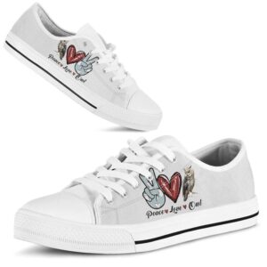 Peace Love Owl Sign Low Top Shoes Low Tops Low Top Sneakers 2 e7qcpc.jpg