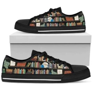 Peaceful Place Books Low Top Shoes, Low…