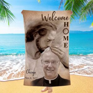 Personalized Beach Towel Safe In God’s Arms,…