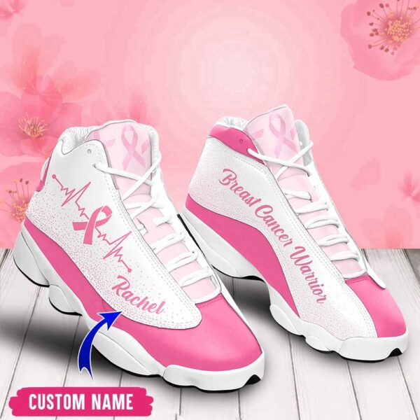 Personalized Breast Cancer Awareness Running Shoes, Pink Ribbon Shoes, Basketball Shoes, Basketball Shoes 2024