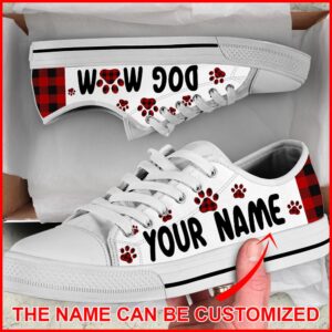 Personalized Dog Mom Paid Dog Paw Caro Low Top Sneaker Malalan Designer Low Top Shoes Low Top Sneakers 1 fezg9e.jpg
