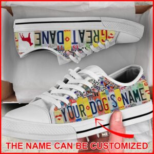 Personalized Great Dane License Plates Low Top Sneaker Designer Low Top Shoes Low Top Sneakers 1 h61hzv.jpg