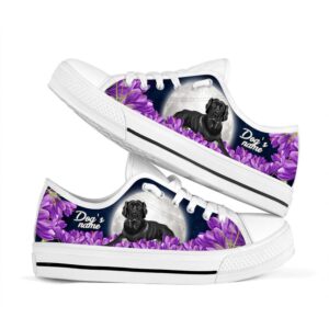 Personalized Labrador Retriever Black And Purple Flower Low Top Sneaker Designer Low Top Shoes Low Top Sneakers 1 j29wvv.jpg