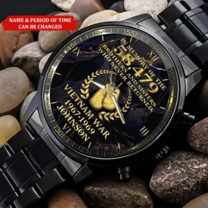 Personalized Name And Time Vietnam War Veteran Watch Watch Military Men Military Watch Fathers Watches 4 p9gvck.jpg