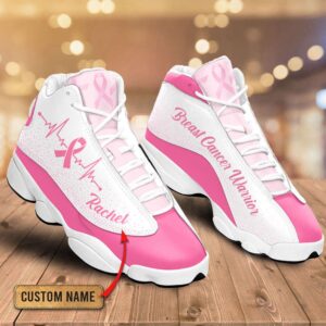 Personalized Name Breast Cancer Awareness Shoes, Basketball…