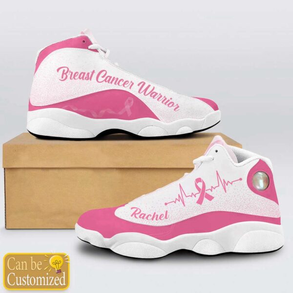 Personalized Name Breast Cancer Awareness Shoes, Basketball Shoes, Basketball Shoes 2024
