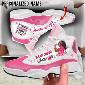 Personalized Name Breast Cancer Awareness Shoes Breast Cancer Warrior For Breast Cancer Basketball Shoes Basketball Shoes 2024 1 oycvvp.jpg