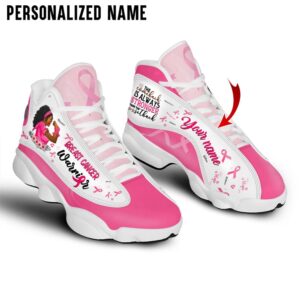 Personalized Name Breast Cancer Awareness Shoes Breast Cancer Warrior For Breast Cancer Basketball Shoes Basketball Shoes 2024 2 it0ixt.jpg