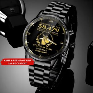 Personalized Name Time 58479 Brothers And Sisters Vietnam Veteran Business Watch Watch Military Men Military Watch Fathers Watches 3 fg5u2h.jpg