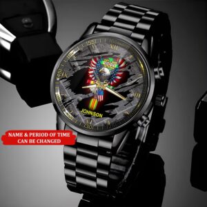 Personalized Name Time Eagle America Vietnam Veteran Business Watch Watch Military Men Military Watch Fathers Watches 3 xvshum.jpg