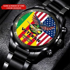 Personalized Name Time Eagle Flag Vietnam Veteran Business Watch Watch Military Men Military Watch Fathers Watches 2 xyhxjb.jpg