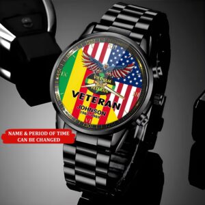 Personalized Name Time Eagle Flag Vietnam Veteran Business Watch Watch Military Men Military Watch Fathers Watches 3 sodj4a.jpg