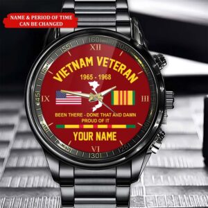 Personalized Name Time Flag Vietnam Veteran Business…