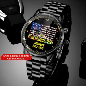 Personalized Name Time I Am A Veteran Vietnam Veteran Business Watch Watch Military Men Military Watch Fathers Watches 3 ui3yix.jpg