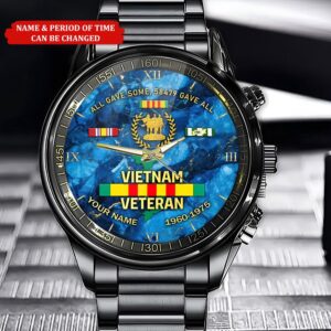 Personalized Name Time Navy Vietnam Veteran Watch,…