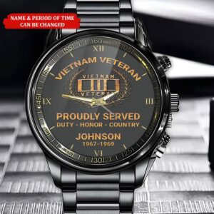 Personalized Name Time Proudly Served Vietnam Veteran…