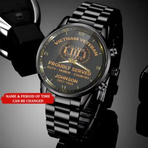 Personalized Name Time Proudly Served Vietnam Veteran Business Watch Watch Military Men Military Watch Fathers Watches 2 zia3aa.jpg