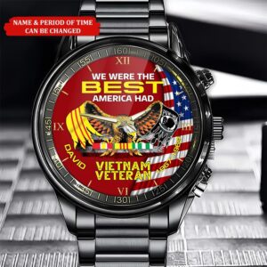 Personalized Name Time We Were The Best America Had Vietnam Veteran Business Watch Watch Military Men Military Watch Fathers Watches 1 ihliuc.jpg