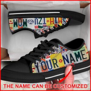 Personalized Shih Tzu Dog Mom License Plate Low Top Sneaker Designer Low Top Shoes Low Top Sneakers 2 ebqwn3.jpg