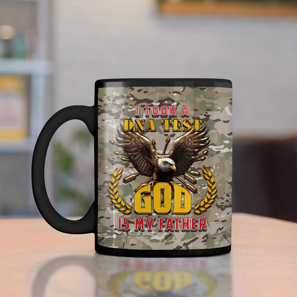 Personalized Vietnam Veteran Camouflage Mug, I Took A DNA Test Mug, Veteran Coffee Mugs, Military Mug