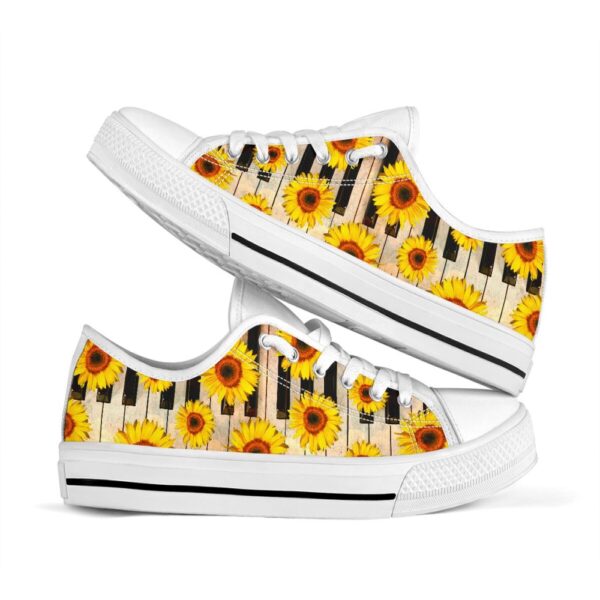 Piano Low Top Shoes Stylish Footwear for Music Lovers, Low Top Designer Shoes, Low Top Sneakers