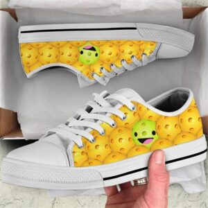 Pickleball Funny Smiley Canvas Low Top Shoes Low Top Sneakers Sneakers Low Top 2 p0fwgc.jpg