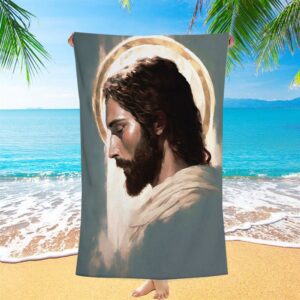 Picture Of Jesus Beach Towel Prints, Christian…