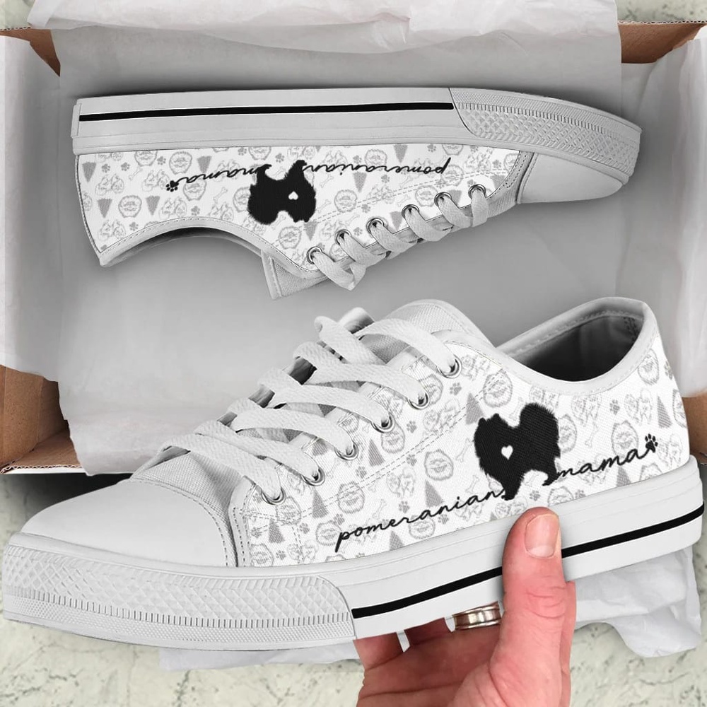 Pomeranian Low Top Shoes, Dog Memorial Gift, Designer Low Top Shoes, Low Top Sneakers Pomeranian Low Top Shoes, Dog Memorial Gift, Designer Low Top Shoes, Low Top Sneakers
