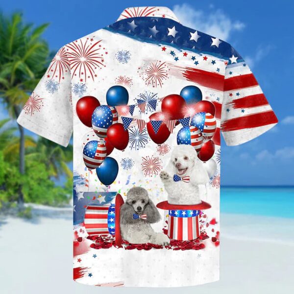 Poodle Independence Day Hawaiian Shirt, 4th Of July Hawaiian Shirt, 4th Of July Shirt
