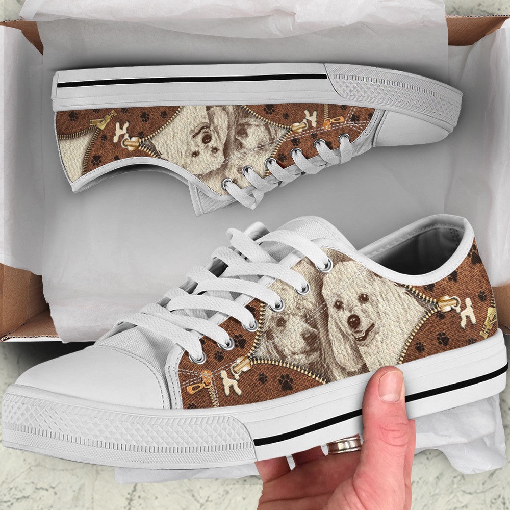 Poodle Low Top Shoes, Designer Low Top Shoes, Low Top Sneakers Poodle Low Top Shoes, Designer Low Top Shoes, Low Top Sneakers