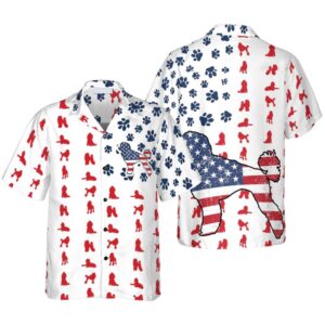 Poodles American Flag Hawaiian Shirt, Gift For…